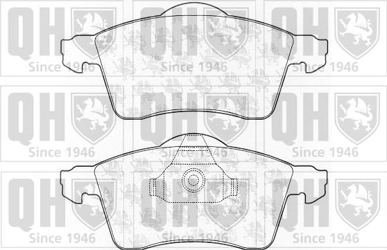 Quinton Hazell BP974 - Комплект спирачно феродо, дискови спирачки vvparts.bg