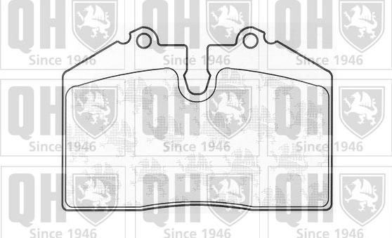 Quinton Hazell BP972 - Комплект спирачно феродо, дискови спирачки vvparts.bg