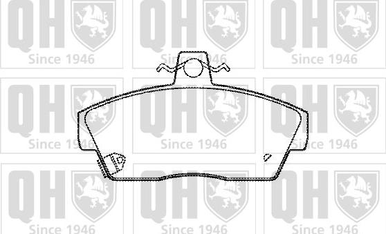 Quinton Hazell BP491 - Комплект спирачно феродо, дискови спирачки vvparts.bg