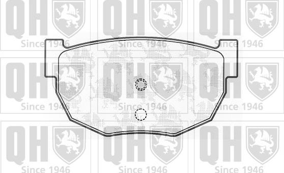 Quinton Hazell BP497 - Комплект спирачно феродо, дискови спирачки vvparts.bg