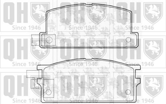 Quinton Hazell BP444 - Комплект спирачно феродо, дискови спирачки vvparts.bg