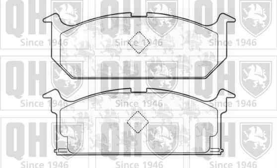 Quinton Hazell BP440 - Комплект спирачно феродо, дискови спирачки vvparts.bg