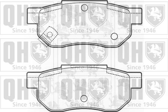 Quinton Hazell BP448 - Комплект спирачно феродо, дискови спирачки vvparts.bg