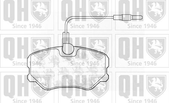 Quinton Hazell BP455 - Комплект спирачно феродо, дискови спирачки vvparts.bg