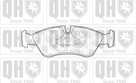 Quinton Hazell BP450 - Комплект спирачно феродо, дискови спирачки vvparts.bg