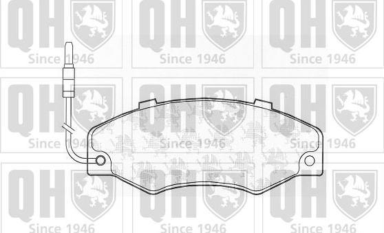 Quinton Hazell BP457 - Комплект спирачно феродо, дискови спирачки vvparts.bg