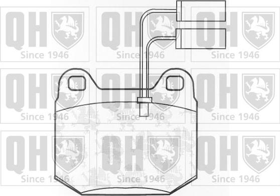 Quinton Hazell BP464 - Комплект спирачно феродо, дискови спирачки vvparts.bg