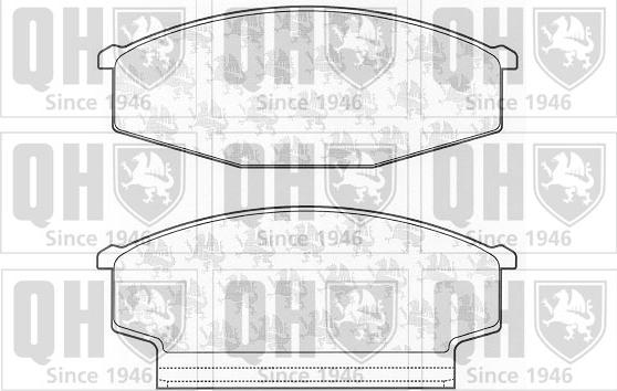 Quinton Hazell BP466 - Комплект спирачно феродо, дискови спирачки vvparts.bg