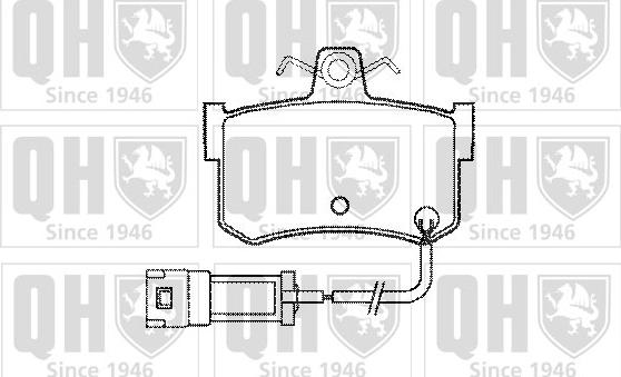 Quinton Hazell BP409 - Комплект спирачно феродо, дискови спирачки vvparts.bg