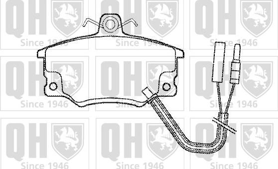 Quinton Hazell BP400 - Комплект спирачно феродо, дискови спирачки vvparts.bg