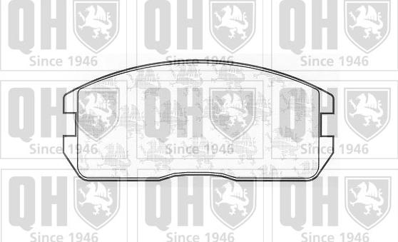 Quinton Hazell BP401 - Комплект спирачно феродо, дискови спирачки vvparts.bg