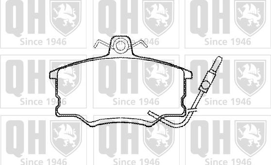 Quinton Hazell BP403 - Комплект спирачно феродо, дискови спирачки vvparts.bg