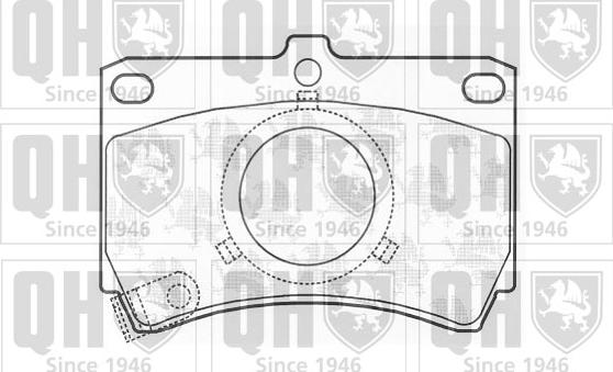 Quinton Hazell BP416 - Комплект спирачно феродо, дискови спирачки vvparts.bg