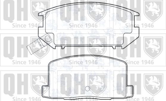 Quinton Hazell BP413 - Комплект спирачно феродо, дискови спирачки vvparts.bg