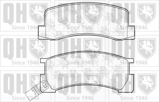 Quinton Hazell BP488 - Комплект спирачно феродо, дискови спирачки vvparts.bg