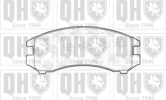 Quinton Hazell BP432 - Комплект спирачно феродо, дискови спирачки vvparts.bg