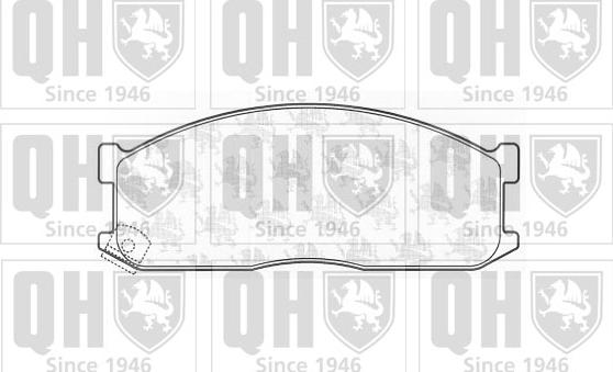 Quinton Hazell BP428 - Комплект спирачно феродо, дискови спирачки vvparts.bg