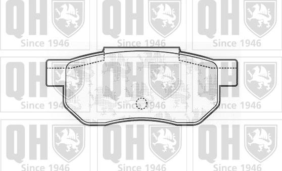 Quinton Hazell BP470 - Комплект спирачно феродо, дискови спирачки vvparts.bg