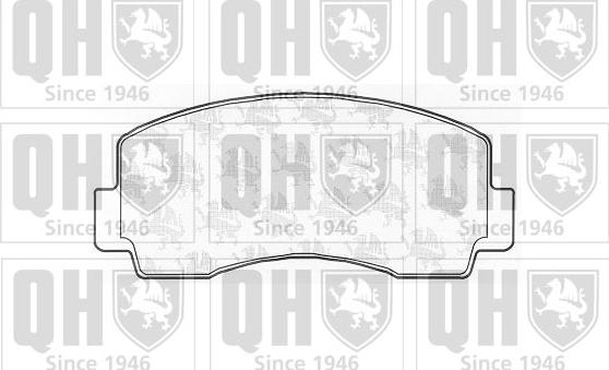 Quinton Hazell BP471 - Комплект спирачно феродо, дискови спирачки vvparts.bg
