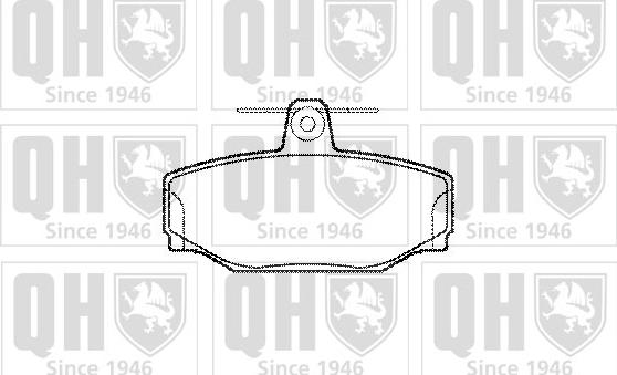 Quinton Hazell BP591 - Комплект спирачно феродо, дискови спирачки vvparts.bg