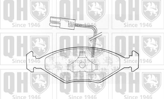 Quinton Hazell BP545 - Комплект спирачно феродо, дискови спирачки vvparts.bg