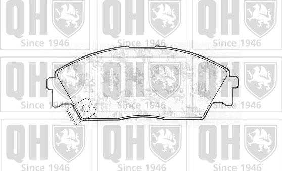 Quinton Hazell BP550 - Комплект спирачно феродо, дискови спирачки vvparts.bg