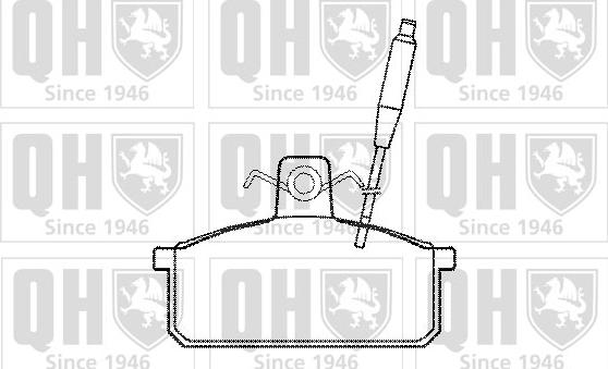 Quinton Hazell BP557 - Комплект спирачно феродо, дискови спирачки vvparts.bg