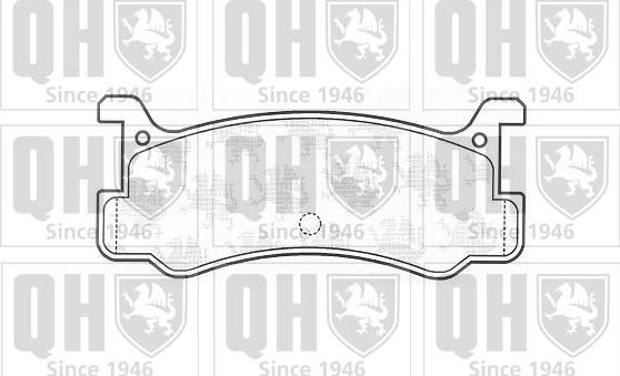 Quinton Hazell BP560 - Комплект спирачно феродо, дискови спирачки vvparts.bg