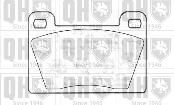 Quinton Hazell BP506 - Комплект спирачно феродо, дискови спирачки vvparts.bg