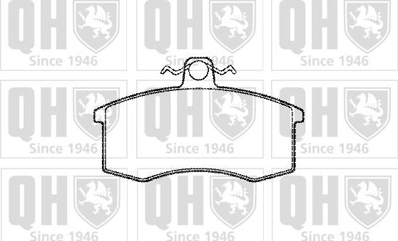 Quinton Hazell BP501 - Комплект спирачно феродо, дискови спирачки vvparts.bg