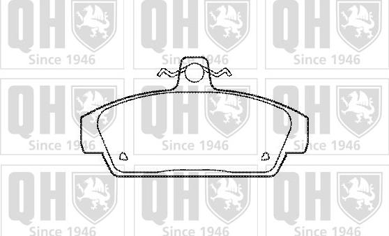 Quinton Hazell BP519 - Комплект спирачно феродо, дискови спирачки vvparts.bg