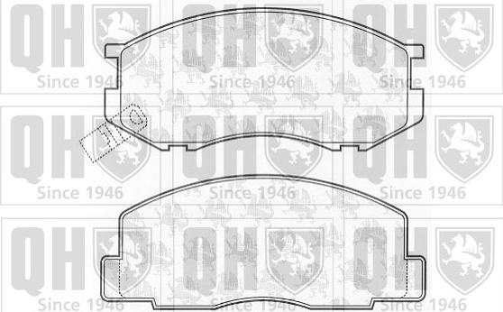Quinton Hazell BP512 - Комплект спирачно феродо, дискови спирачки vvparts.bg