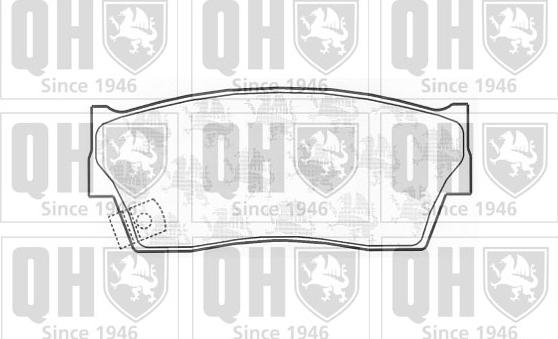 Quinton Hazell BP586 - Комплект спирачно феродо, дискови спирачки vvparts.bg