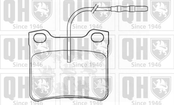 Quinton Hazell BP581 - Комплект спирачно феродо, дискови спирачки vvparts.bg