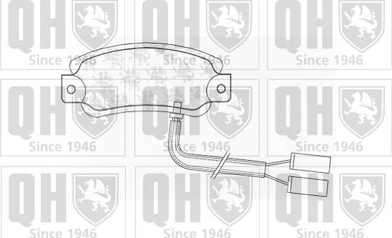 Quinton Hazell BP529 - Комплект спирачно феродо, дискови спирачки vvparts.bg