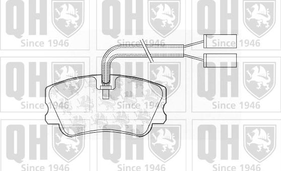 Quinton Hazell BP528 - Комплект спирачно феродо, дискови спирачки vvparts.bg