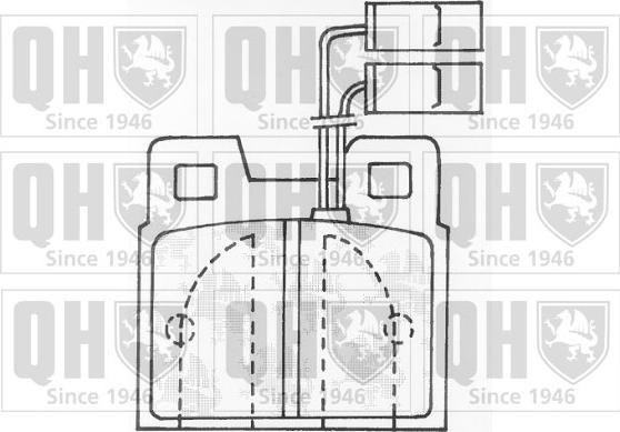 Quinton Hazell BP527 - Комплект спирачно феродо, дискови спирачки vvparts.bg