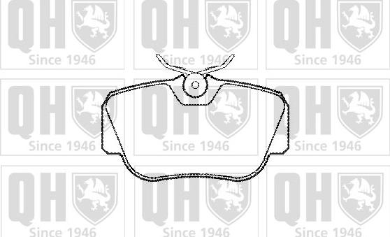 Quinton Hazell BP571 - Комплект спирачно феродо, дискови спирачки vvparts.bg