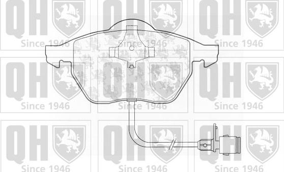 Quinton Hazell BP691 - Комплект спирачно феродо, дискови спирачки vvparts.bg