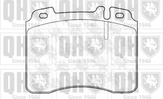Quinton Hazell BP693 - Комплект спирачно феродо, дискови спирачки vvparts.bg
