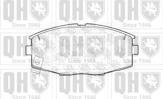 Quinton Hazell BP656 - Комплект спирачно феродо, дискови спирачки vvparts.bg