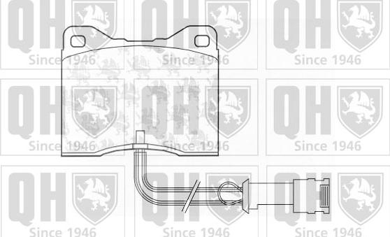 Quinton Hazell BP652 - Комплект спирачно феродо, дискови спирачки vvparts.bg