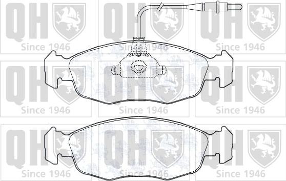 Quinton Hazell BP604 - Комплект спирачно феродо, дискови спирачки vvparts.bg