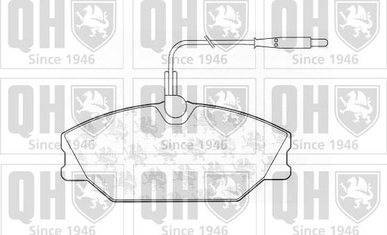 Quinton Hazell BP605 - Комплект спирачно феродо, дискови спирачки vvparts.bg