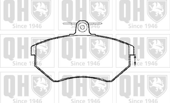 Quinton Hazell BP607 - Комплект спирачно феродо, дискови спирачки vvparts.bg