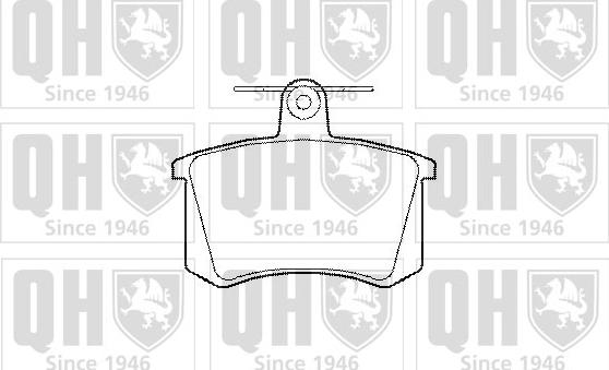 Quinton Hazell BP685 - Комплект спирачно феродо, дискови спирачки vvparts.bg