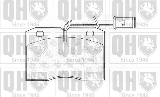 Quinton Hazell BP687 - Комплект спирачно феродо, дискови спирачки vvparts.bg