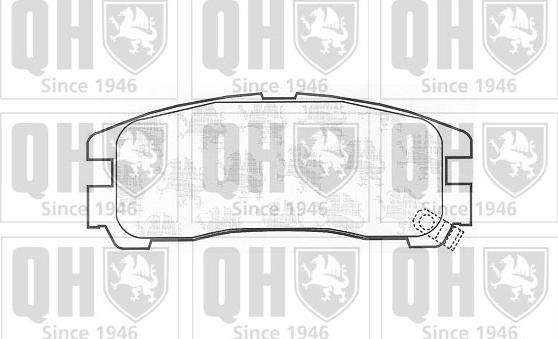 Quinton Hazell BP678 - Комплект спирачно феродо, дискови спирачки vvparts.bg