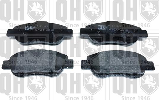 Quinton Hazell BP1494 - Комплект спирачно феродо, дискови спирачки vvparts.bg