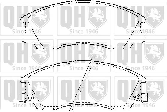 Quinton Hazell BP1445 - Комплект спирачно феродо, дискови спирачки vvparts.bg